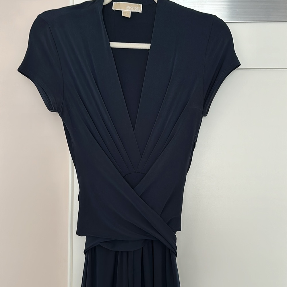 Michael, Michael Kors, blue dress with tie - size 2